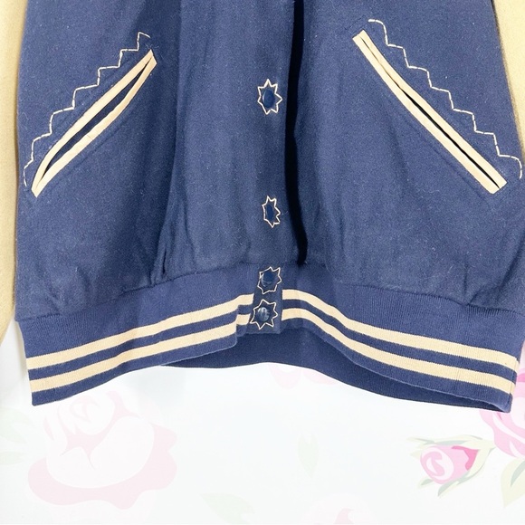 NEW Free People Home Run Varsity Bomber Jacket L - Picture 6 of 13